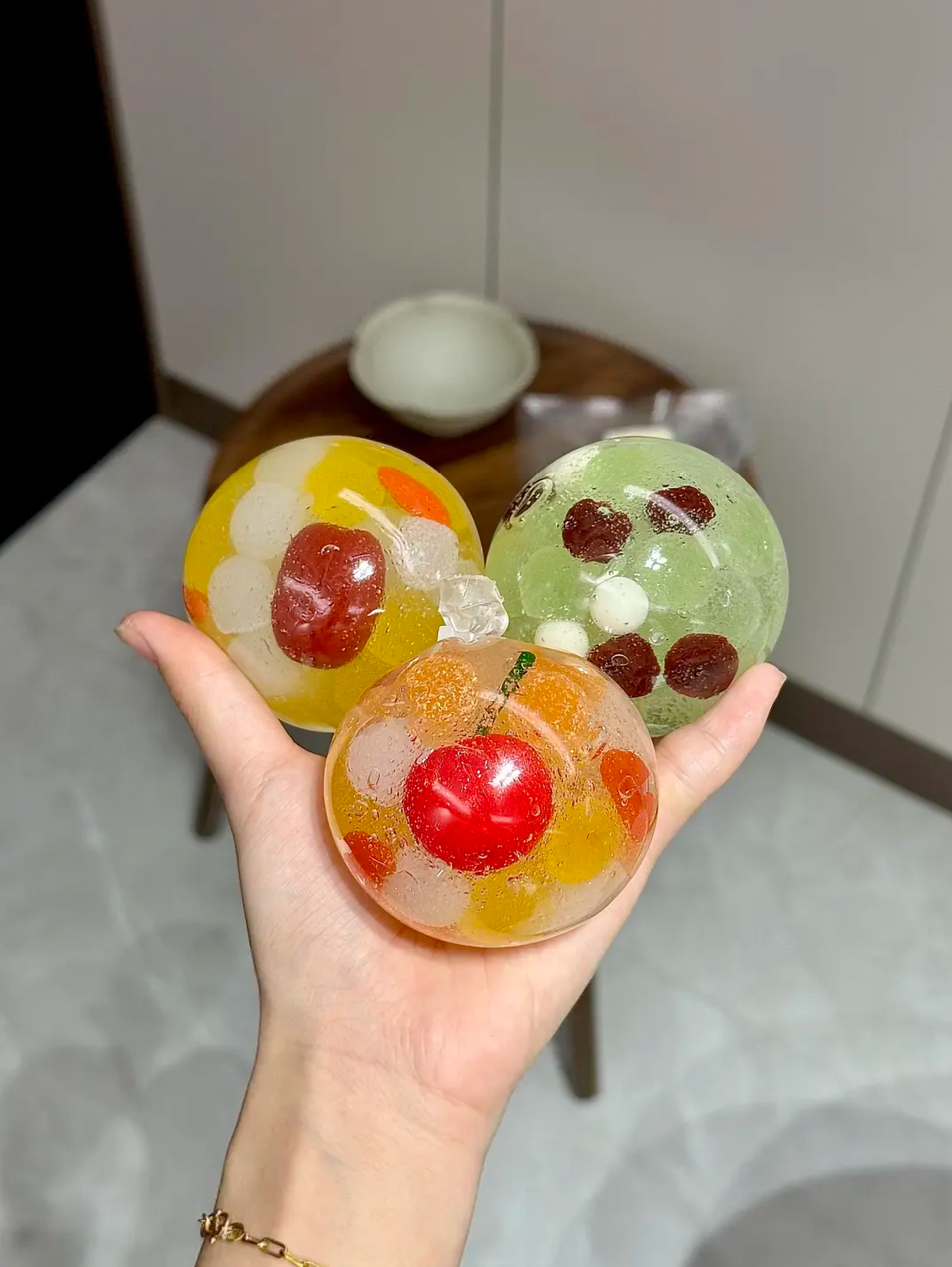 フルーツ手作りボール　結束バンド付き