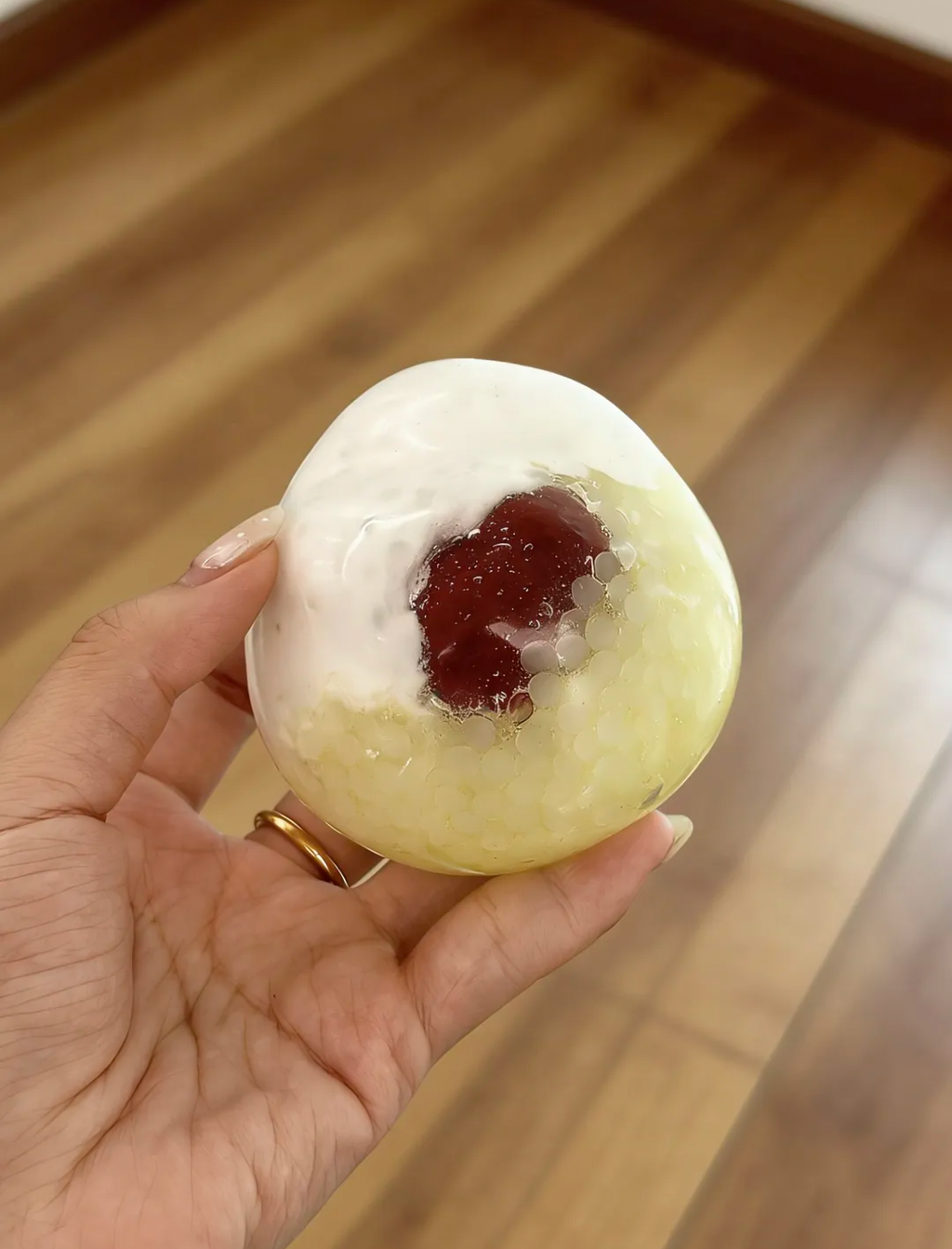 食べ物系デザイン ハンドメイドボール ゴム質触感